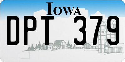 IA license plate DPT379