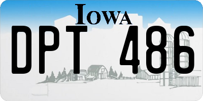 IA license plate DPT486