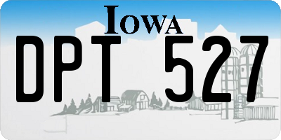 IA license plate DPT527
