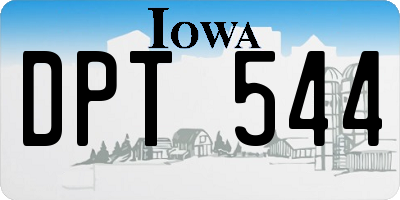 IA license plate DPT544