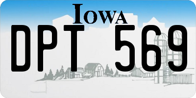 IA license plate DPT569