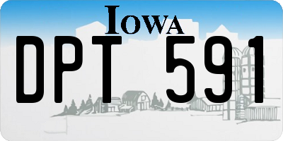 IA license plate DPT591