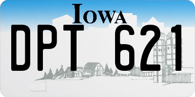 IA license plate DPT621
