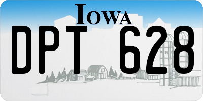 IA license plate DPT628