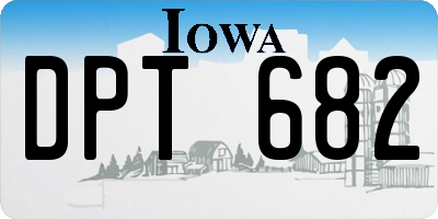 IA license plate DPT682