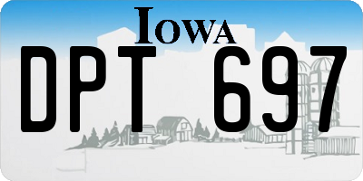 IA license plate DPT697