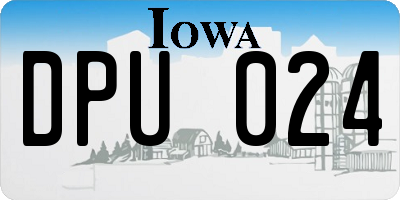 IA license plate DPU024