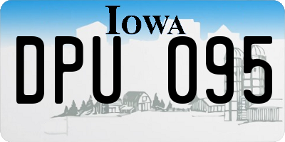 IA license plate DPU095