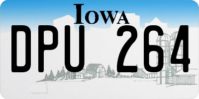 IA license plate DPU264