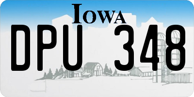 IA license plate DPU348