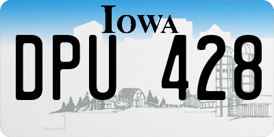IA license plate DPU428