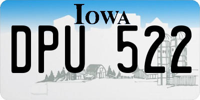 IA license plate DPU522