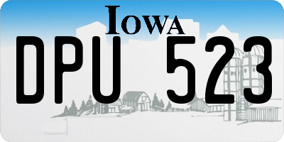 IA license plate DPU523