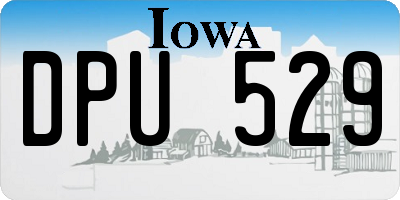 IA license plate DPU529