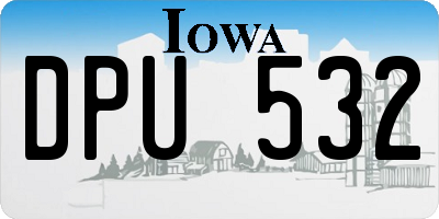 IA license plate DPU532