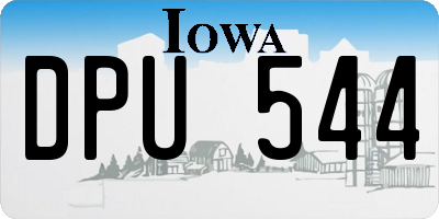 IA license plate DPU544