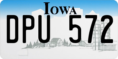 IA license plate DPU572