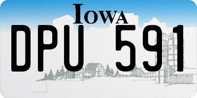 IA license plate DPU591