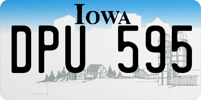 IA license plate DPU595