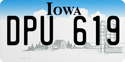 IA license plate DPU619