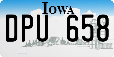 IA license plate DPU658