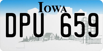 IA license plate DPU659