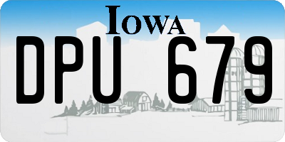 IA license plate DPU679