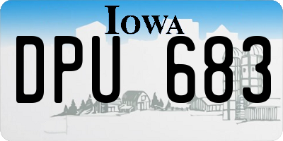 IA license plate DPU683