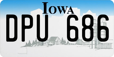 IA license plate DPU686