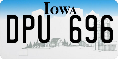 IA license plate DPU696