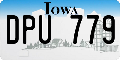 IA license plate DPU779