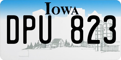 IA license plate DPU823