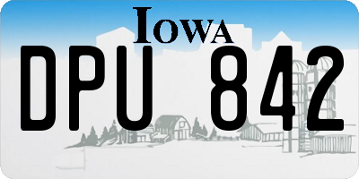 IA license plate DPU842