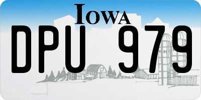 IA license plate DPU979