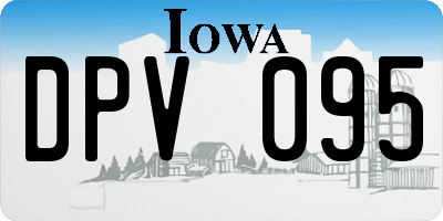IA license plate DPV095