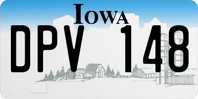 IA license plate DPV148