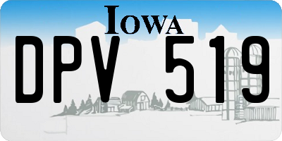 IA license plate DPV519