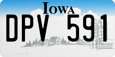 IA license plate DPV591