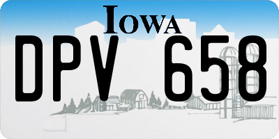 IA license plate DPV658