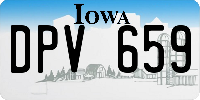 IA license plate DPV659