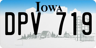 IA license plate DPV719