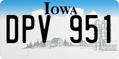 IA license plate DPV951