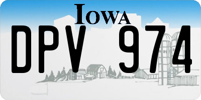 IA license plate DPV974