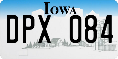 IA license plate DPX084