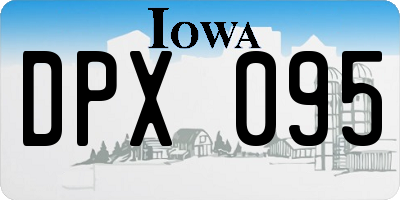 IA license plate DPX095