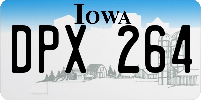 IA license plate DPX264