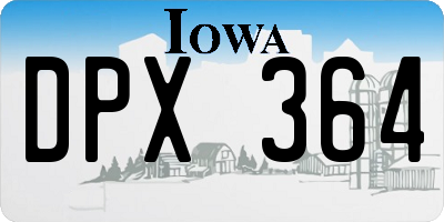 IA license plate DPX364