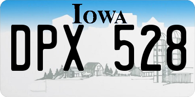 IA license plate DPX528