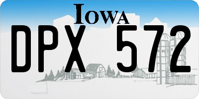 IA license plate DPX572