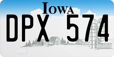 IA license plate DPX574